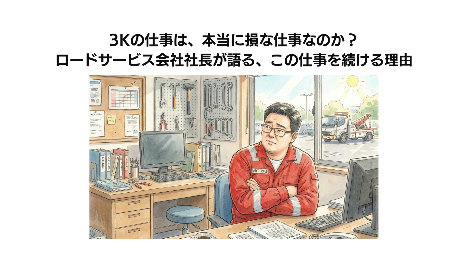 3Kの仕事は、本当に損な仕事なのか？ロードサービス会社社長が語る、この仕事を続ける理由